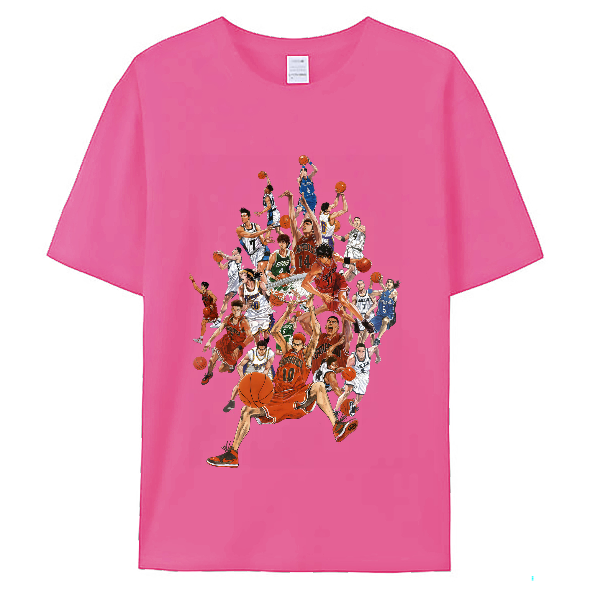 （画像用） SLAM DUNK／スラムダンク レディースカジュアルプリントTシャツ（綿100％）